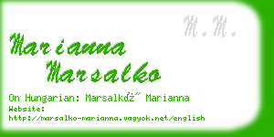 marianna marsalko business card